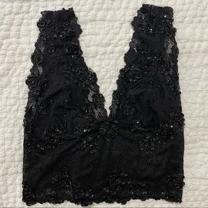 Bebe Karina Beaded Bra Top size S